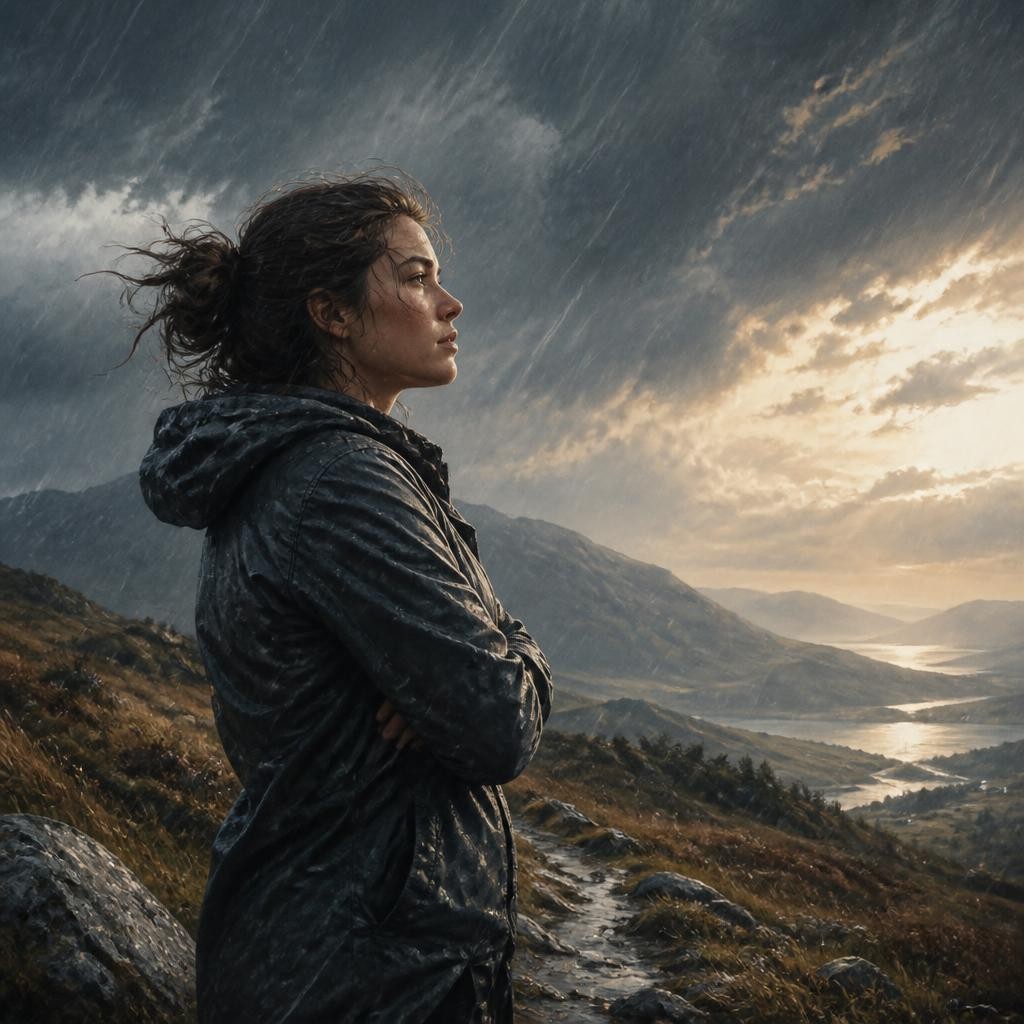 Illustration for the English word “endure”