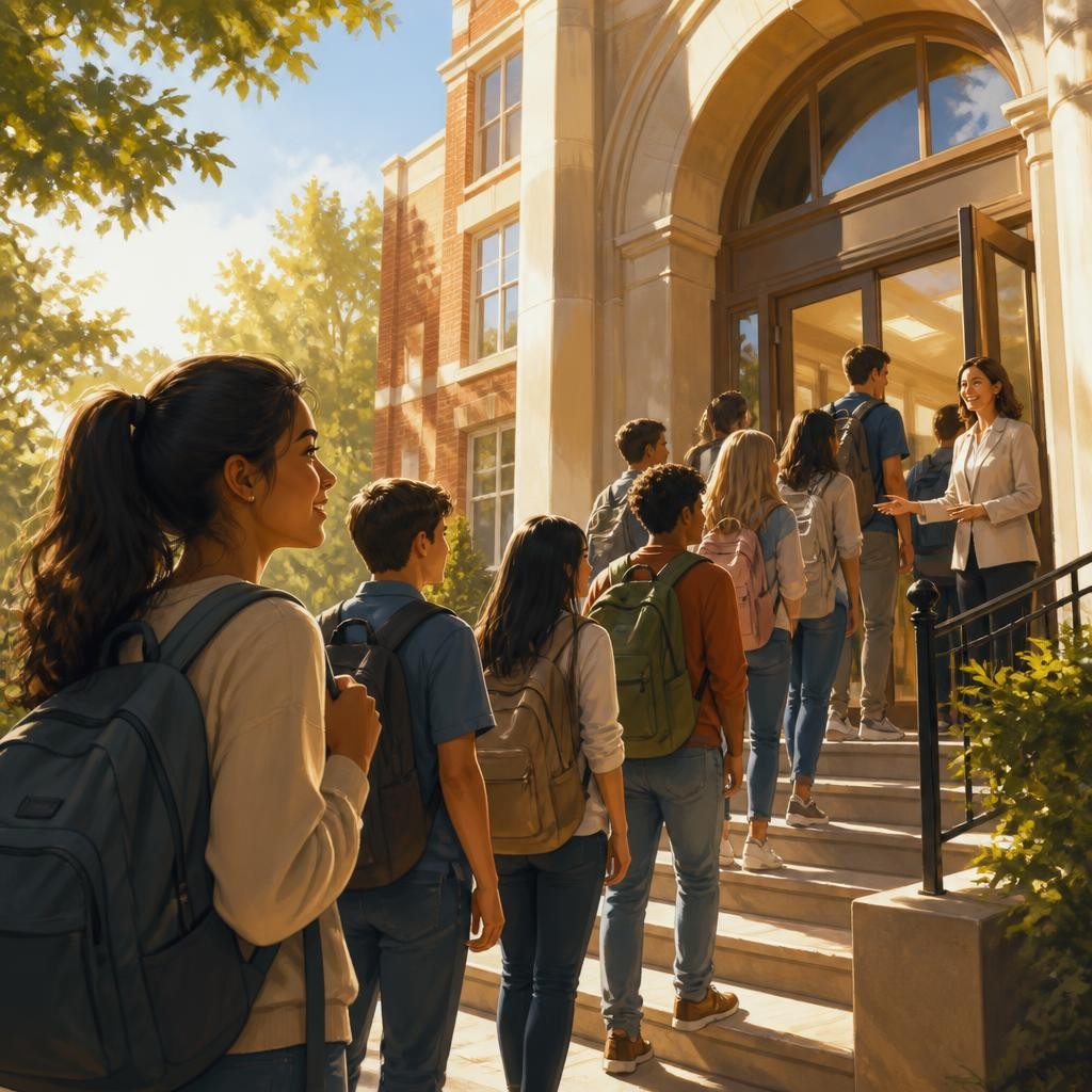 Illustration for the English word “enrollment”
