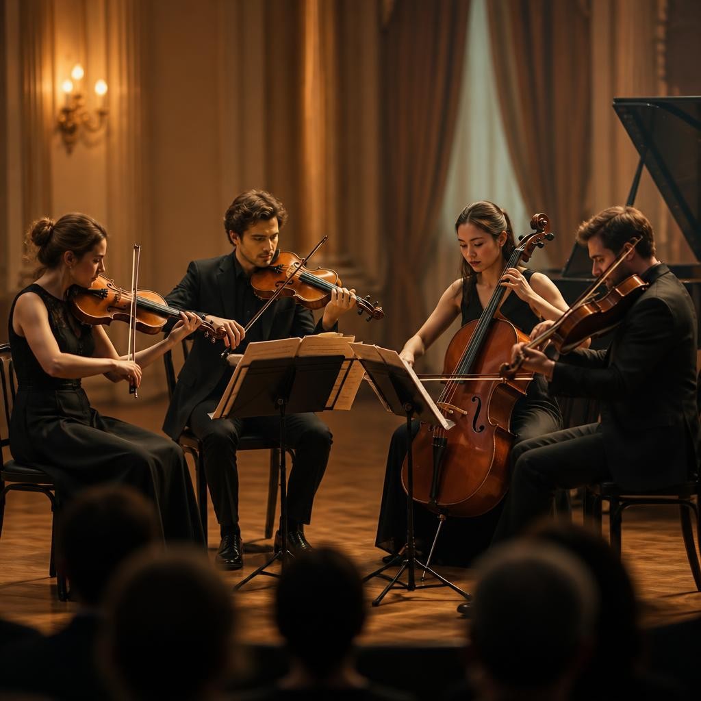 Illustration for the English word “ensemble”
