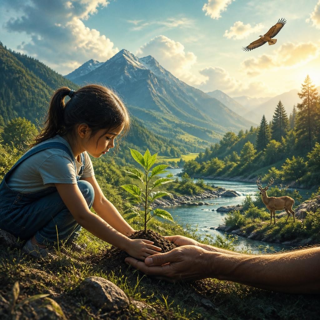 Illustration for the English word “environmental”
