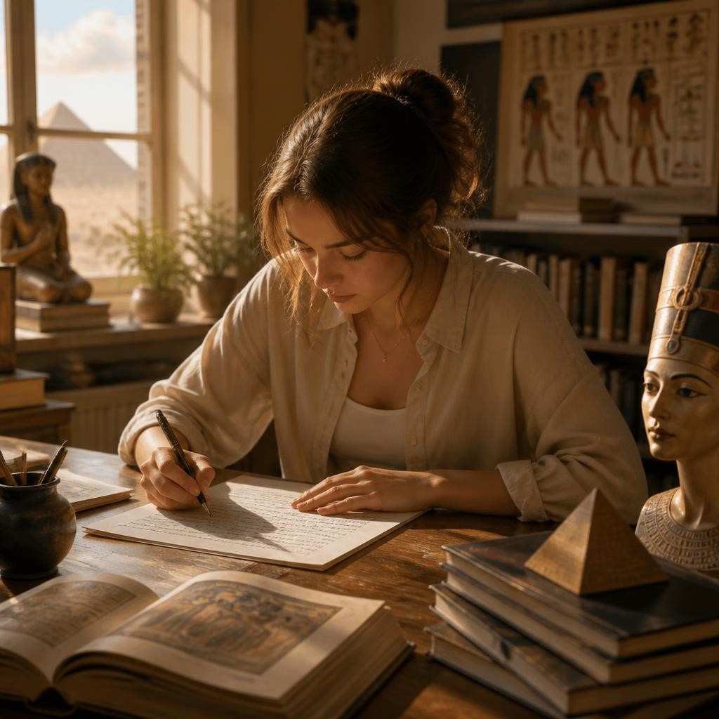 Illustration for the English word “essay”
