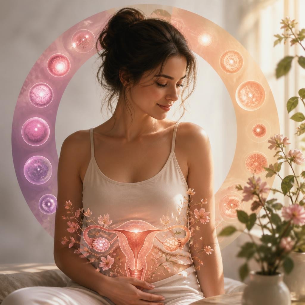 Illustration for the English word “estrogen”