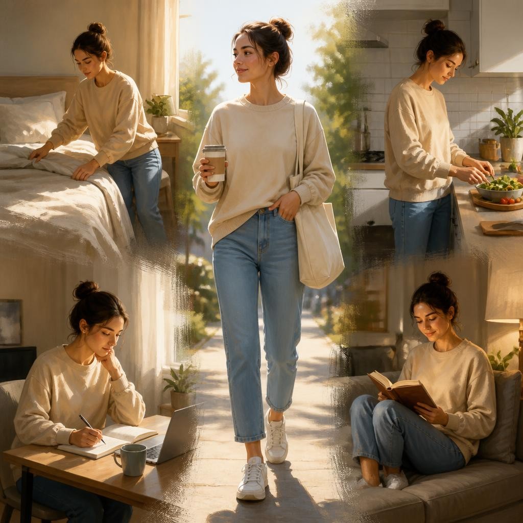 Illustration for the English word “everyday”