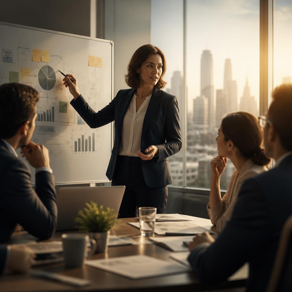 Illustration for the English word “executive”