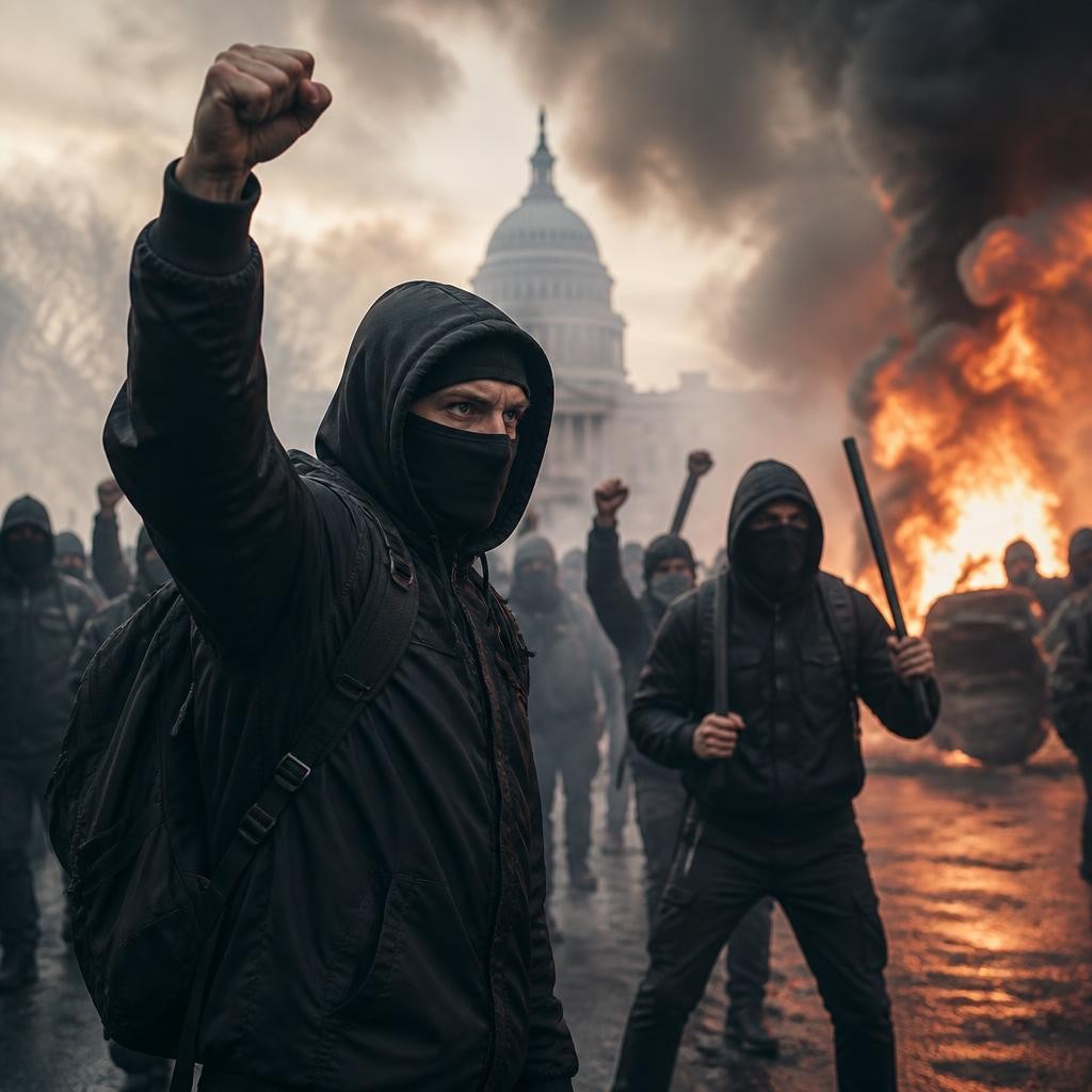 Illustration for the English word “extremist”
