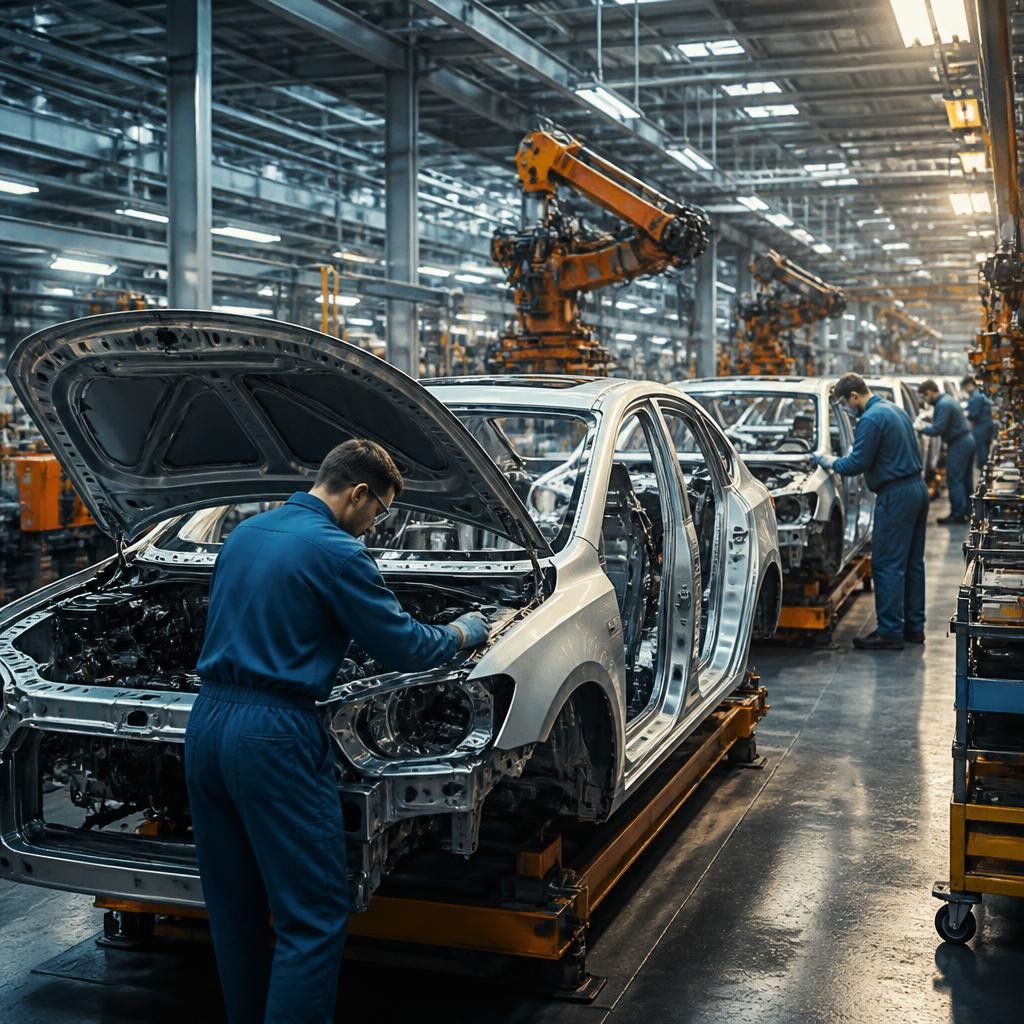 Illustration for the English word “factory”