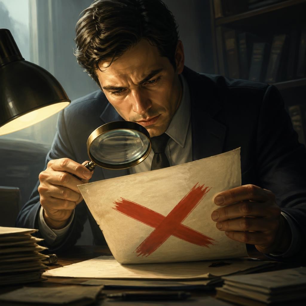 Illustration for the English word “false”
