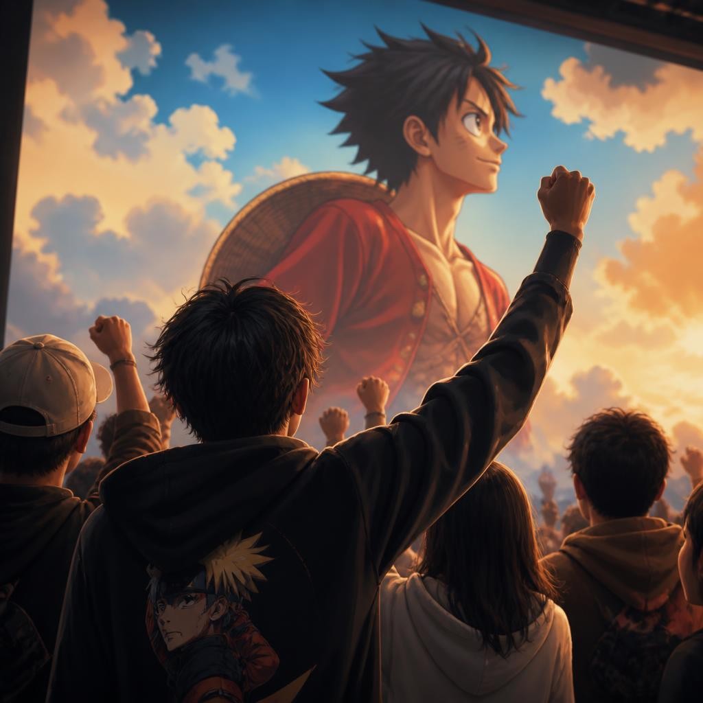 Illustration for the English word “fandom”