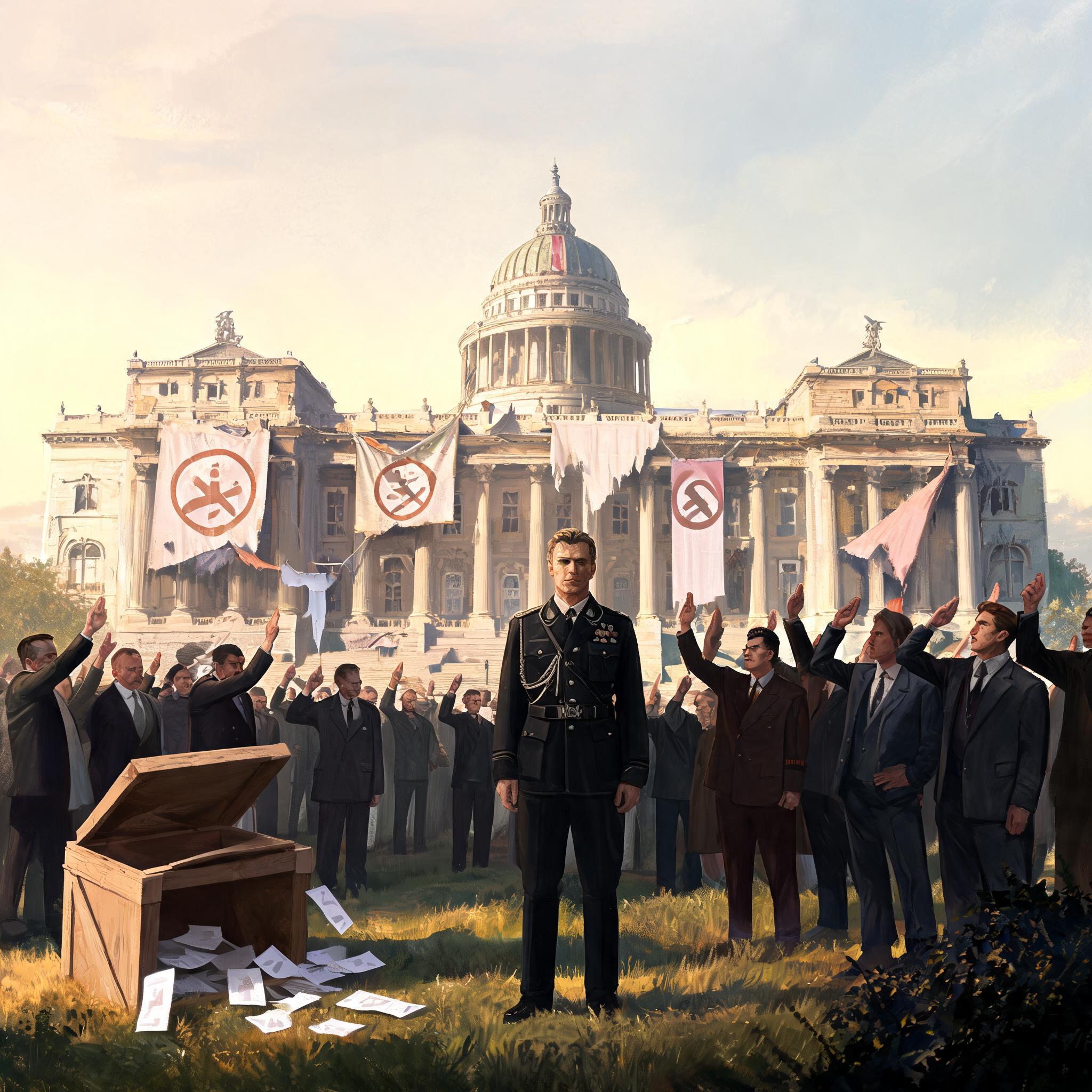 Illustration for the English word “fascism”