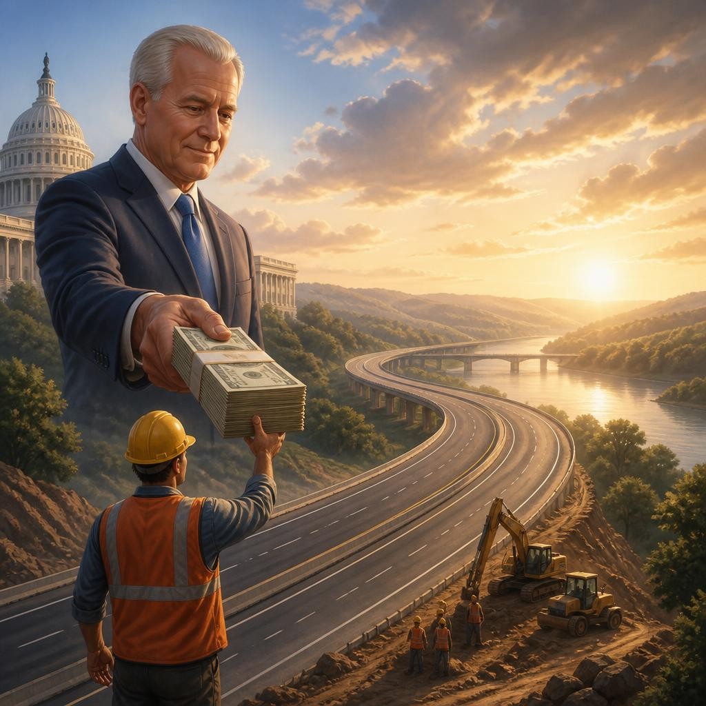 Illustration for the English word “federally”