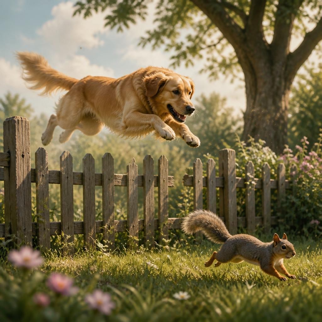 Illustration for the English word “fence”