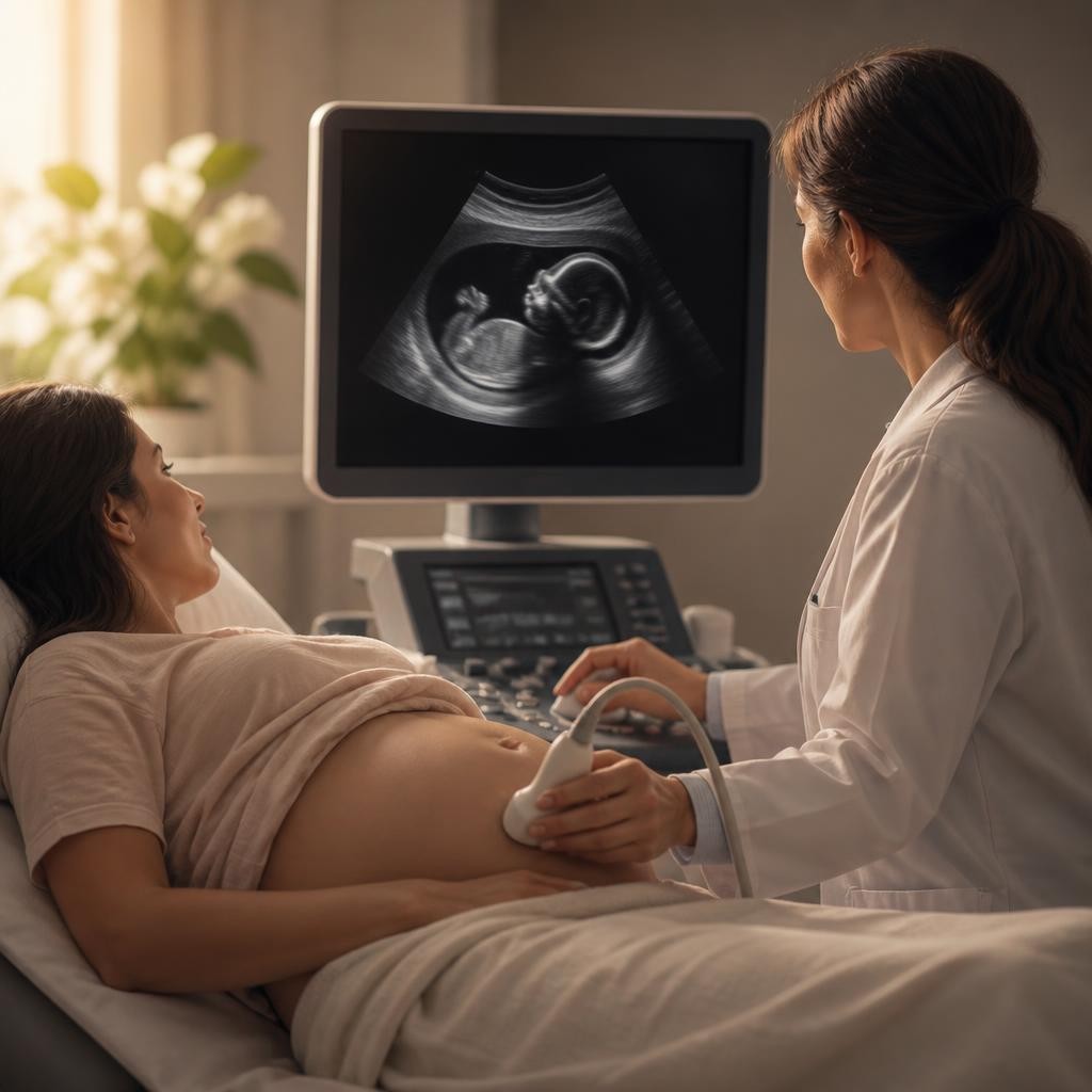 Illustration for the English word “fetal”