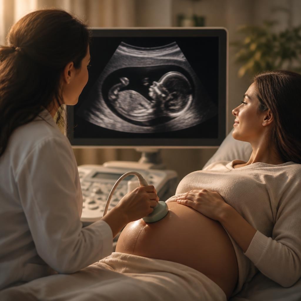 Illustration for the English word “fetus”