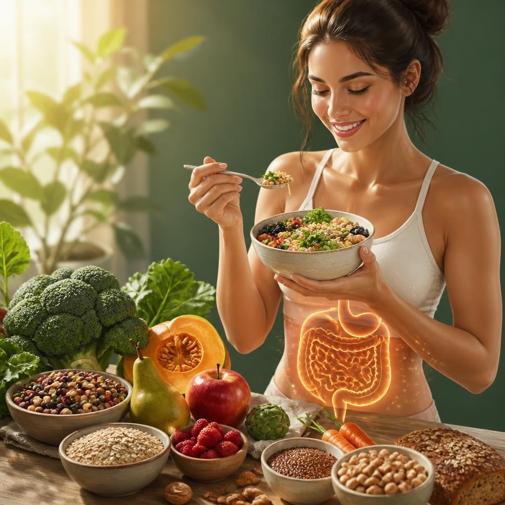 Illustration for the English word “fiber”