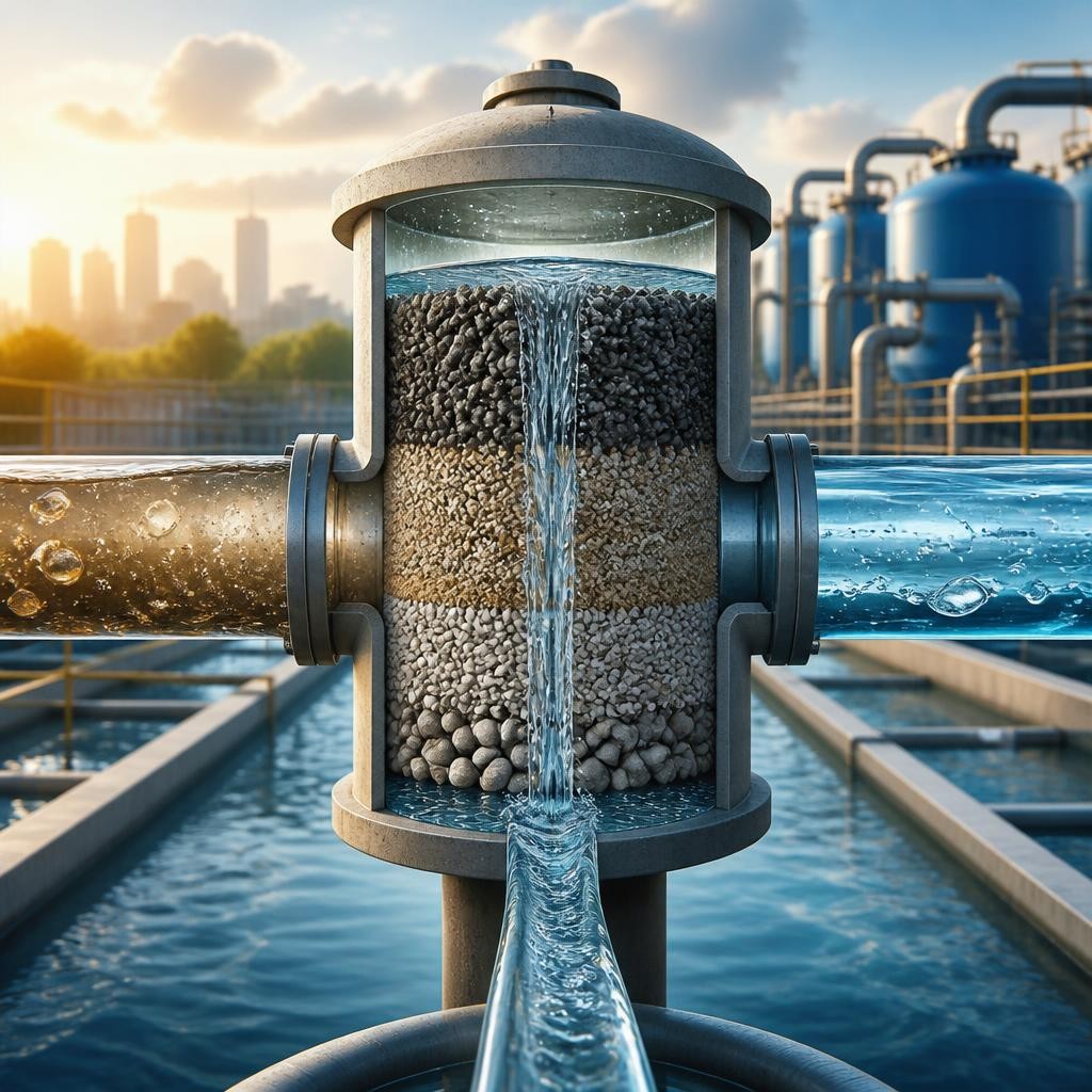 Illustration for the English word “filtration”