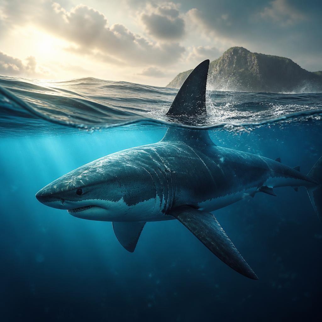 Illustration for the English word “fin”