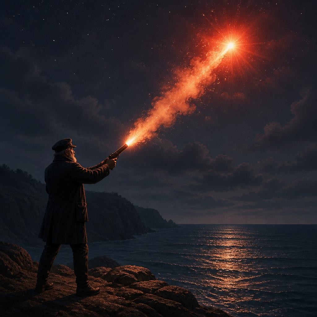 Illustration for the English word “flare”