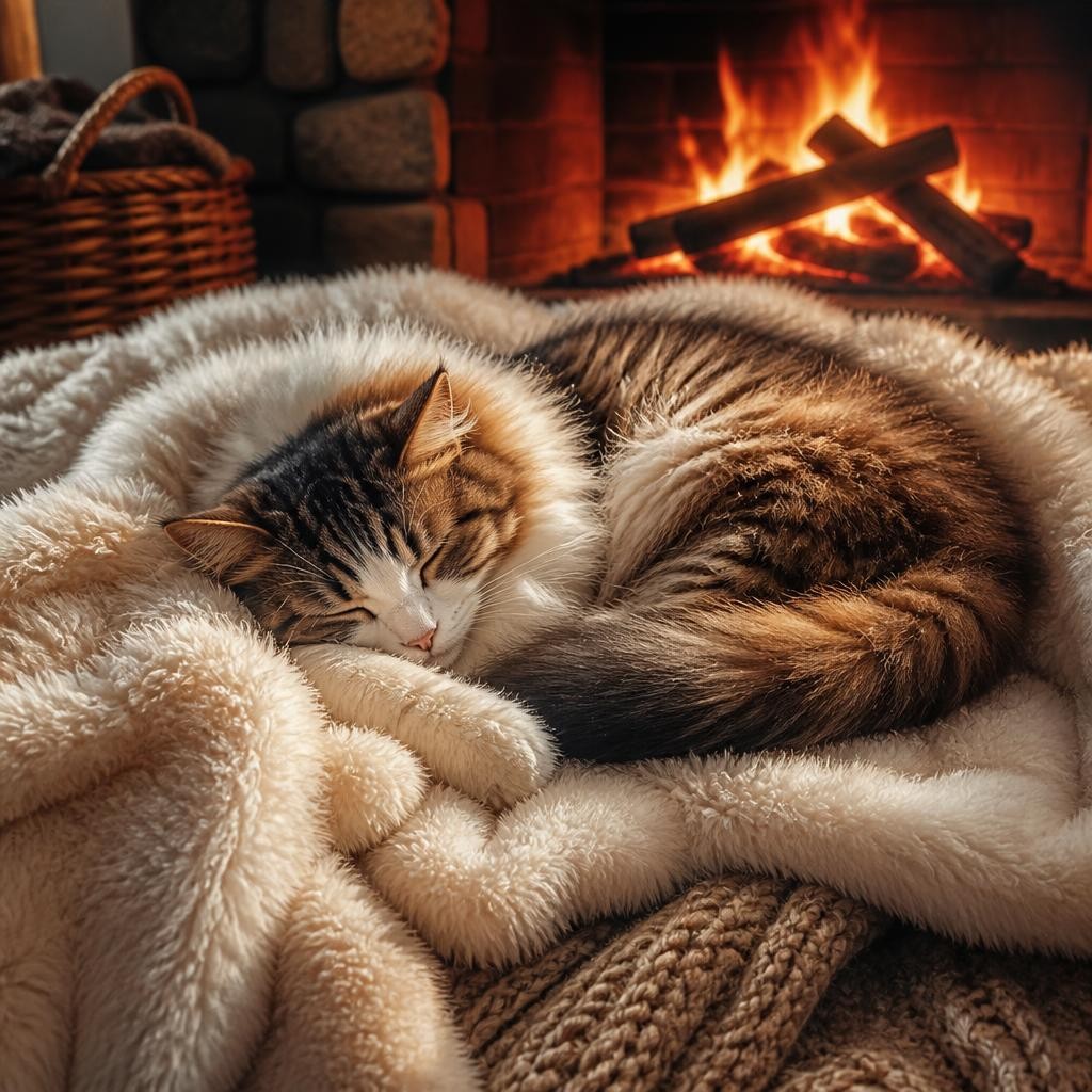 Illustration for the English word “fluffy”