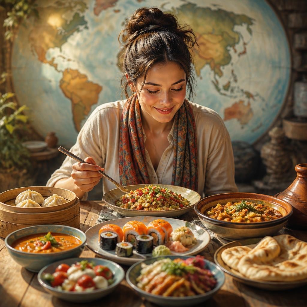 Illustration for the English word “food”