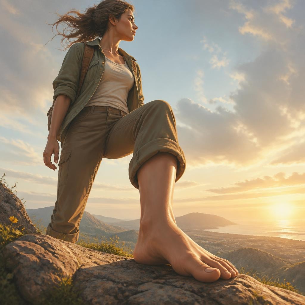 Illustration for the English word “foot”