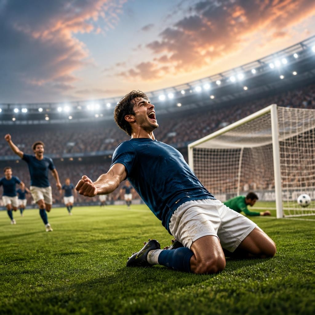 Illustration for the English word “football”