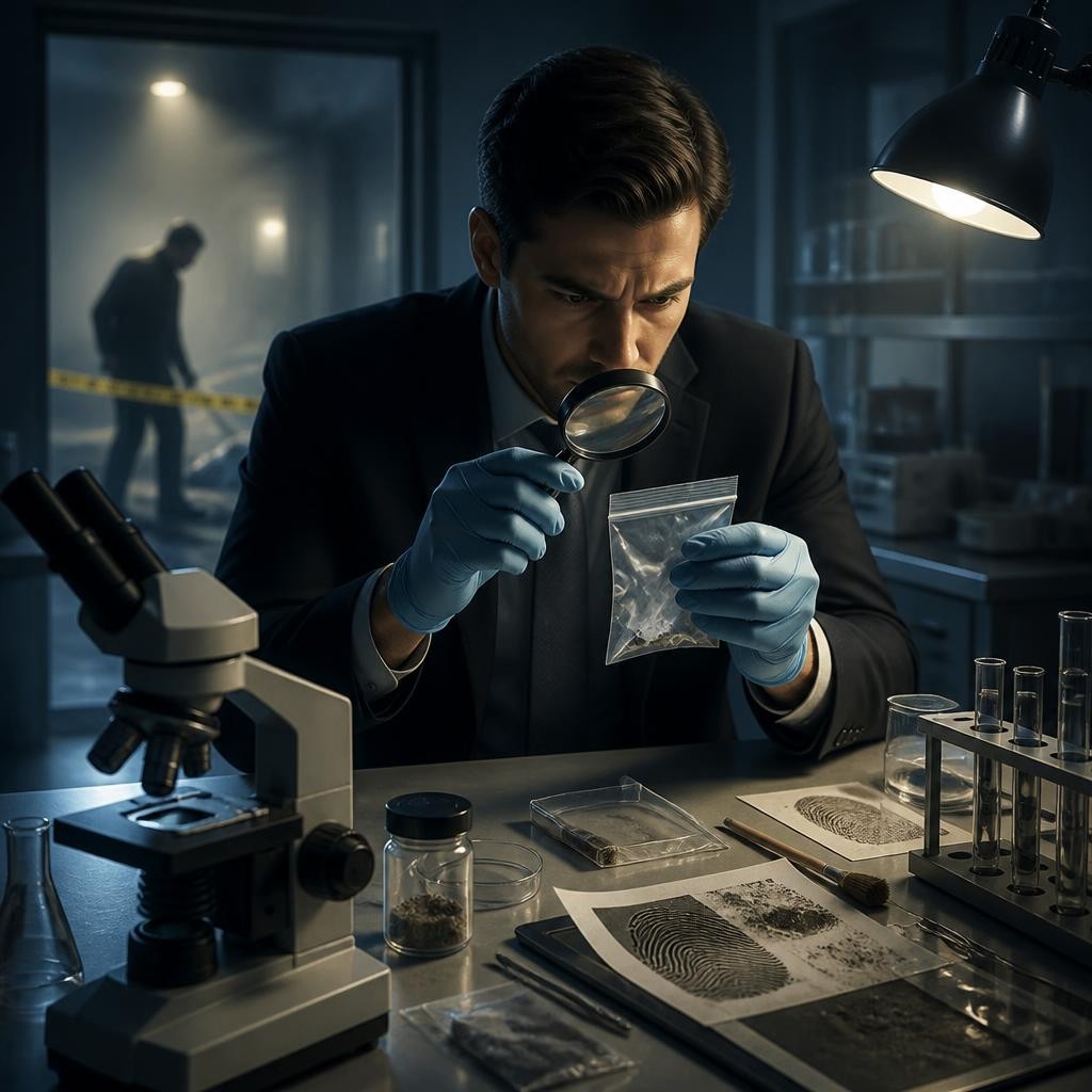 Illustration for the English word “forensic”