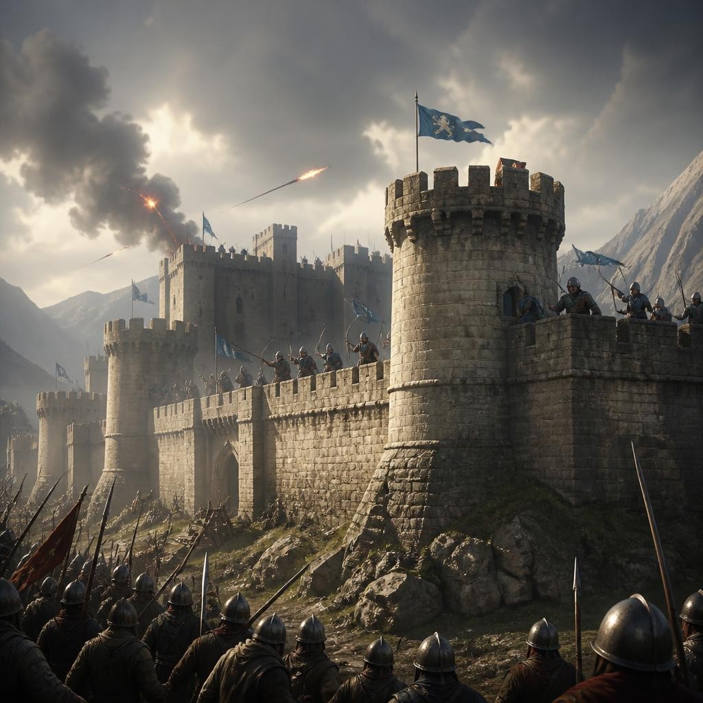 Illustration for the English word “fort”
