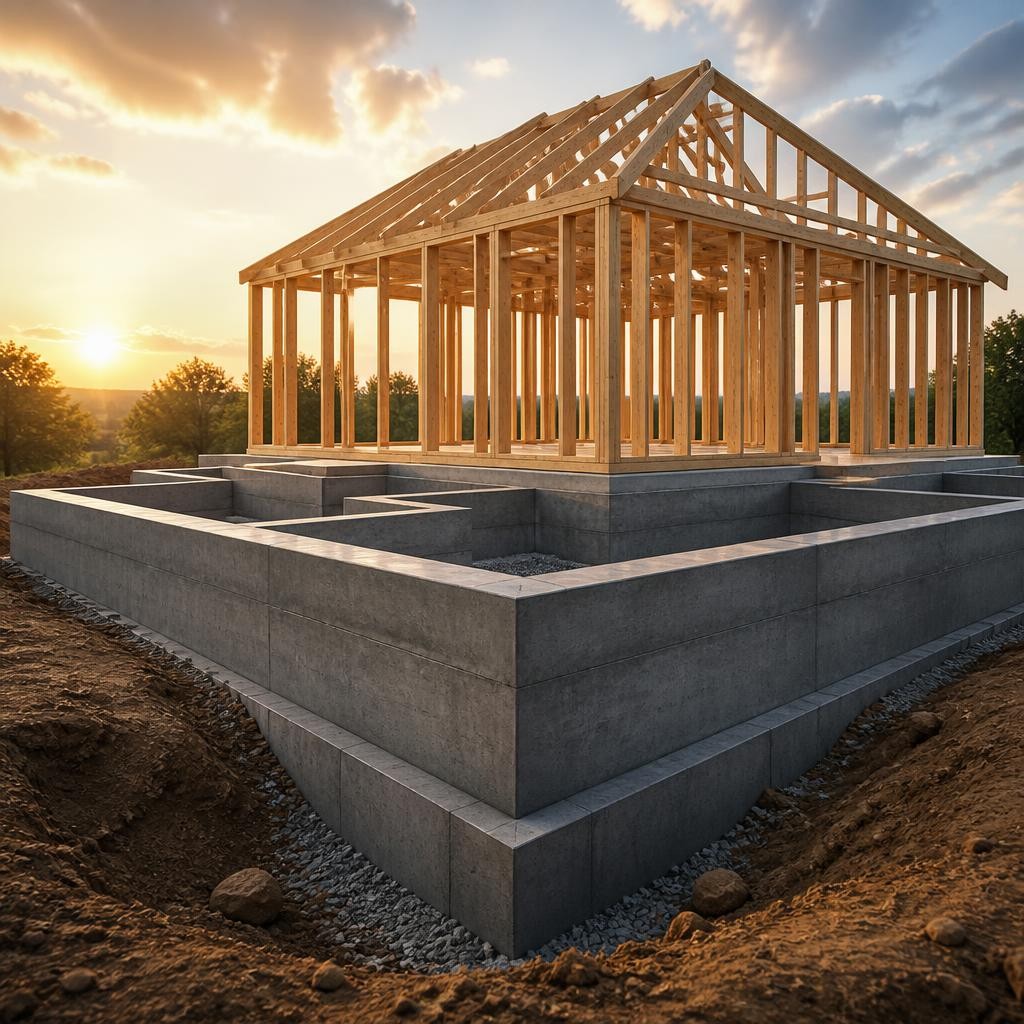 Illustration for the English word “foundation”