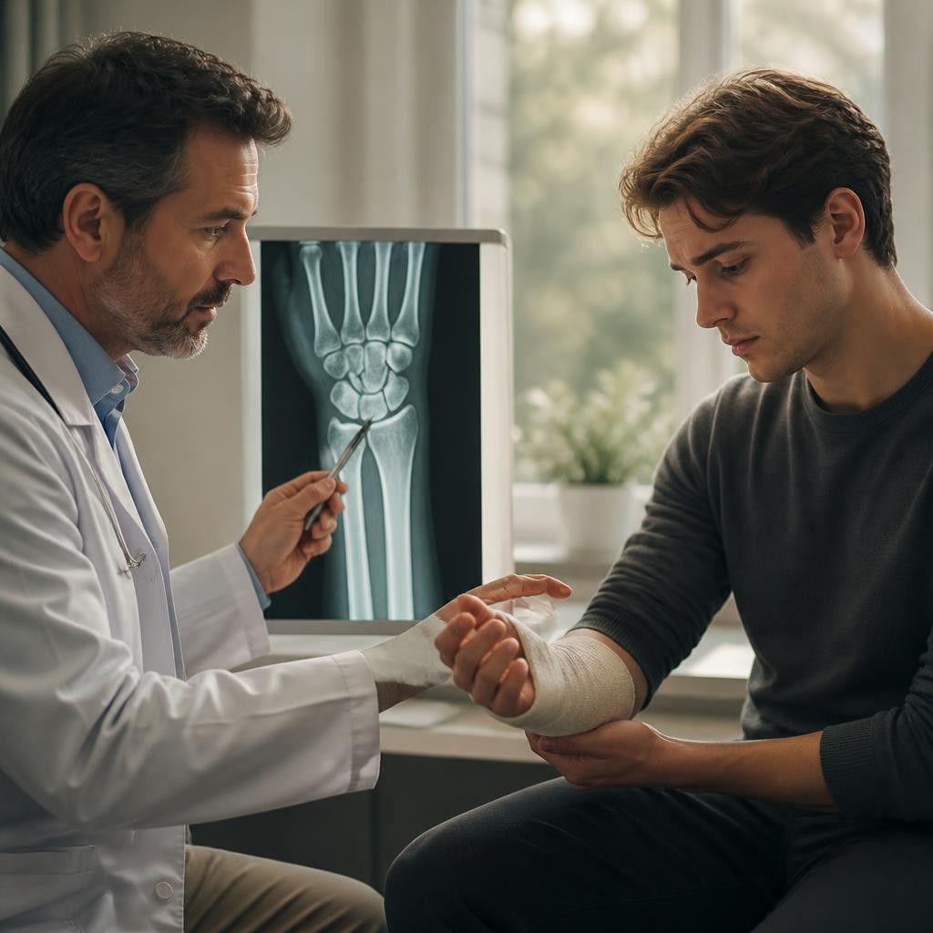 Illustration for the English word “fracture”