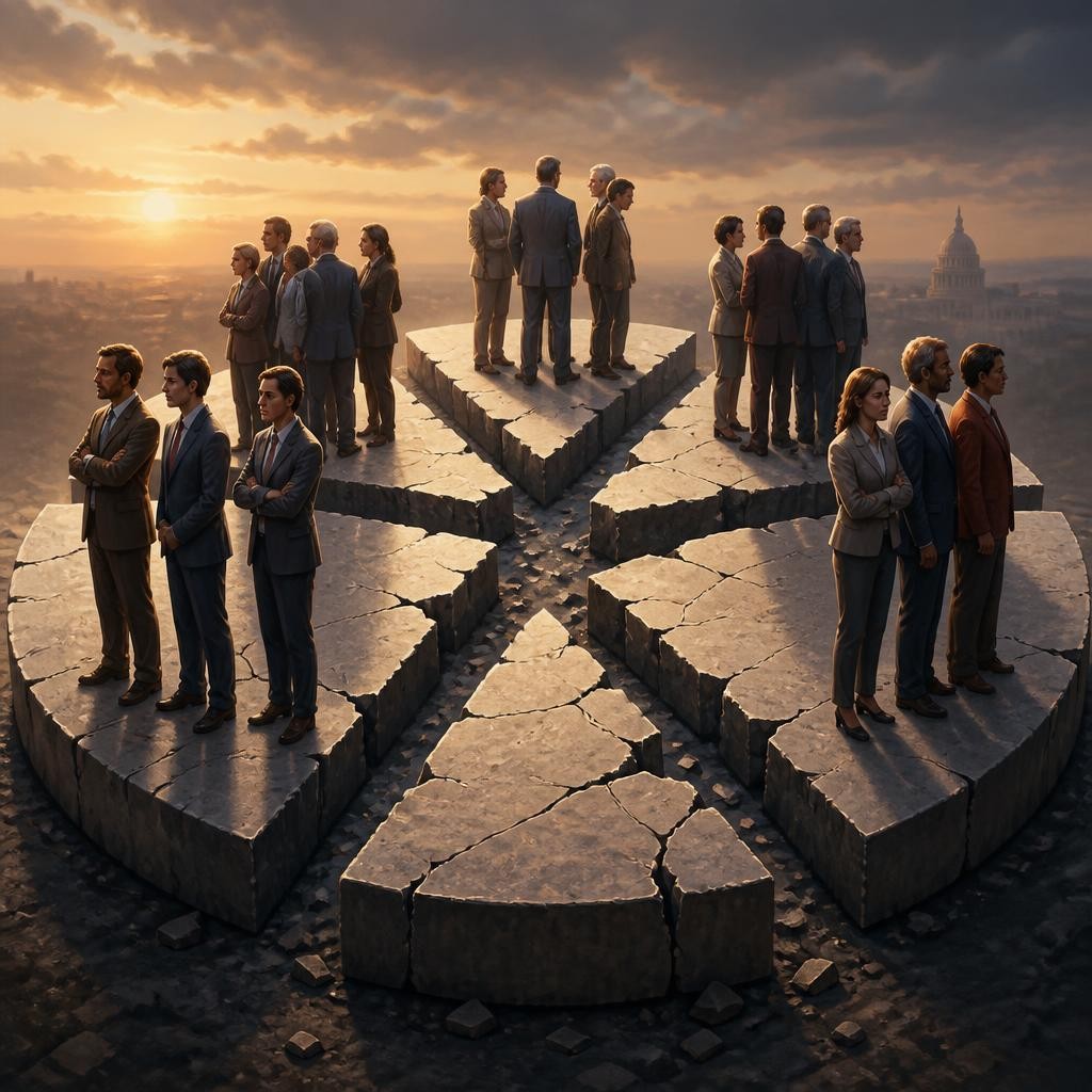 Illustration for the English word “fragmentation”