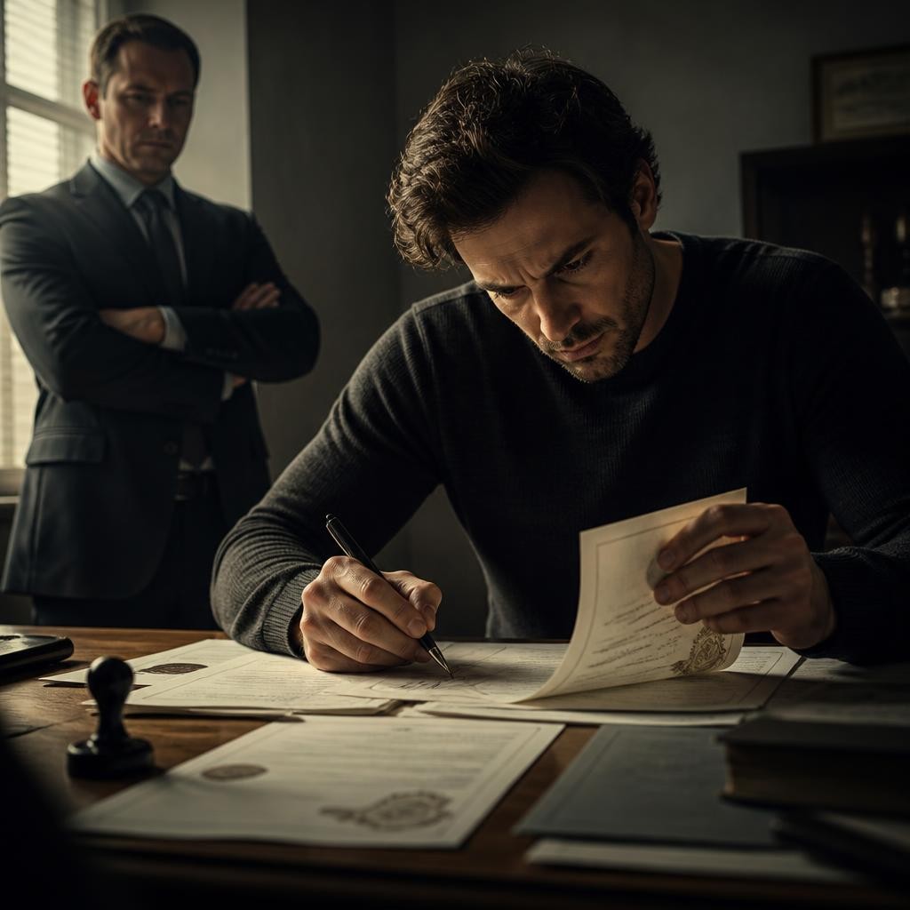 Illustration for the English word “fraud”