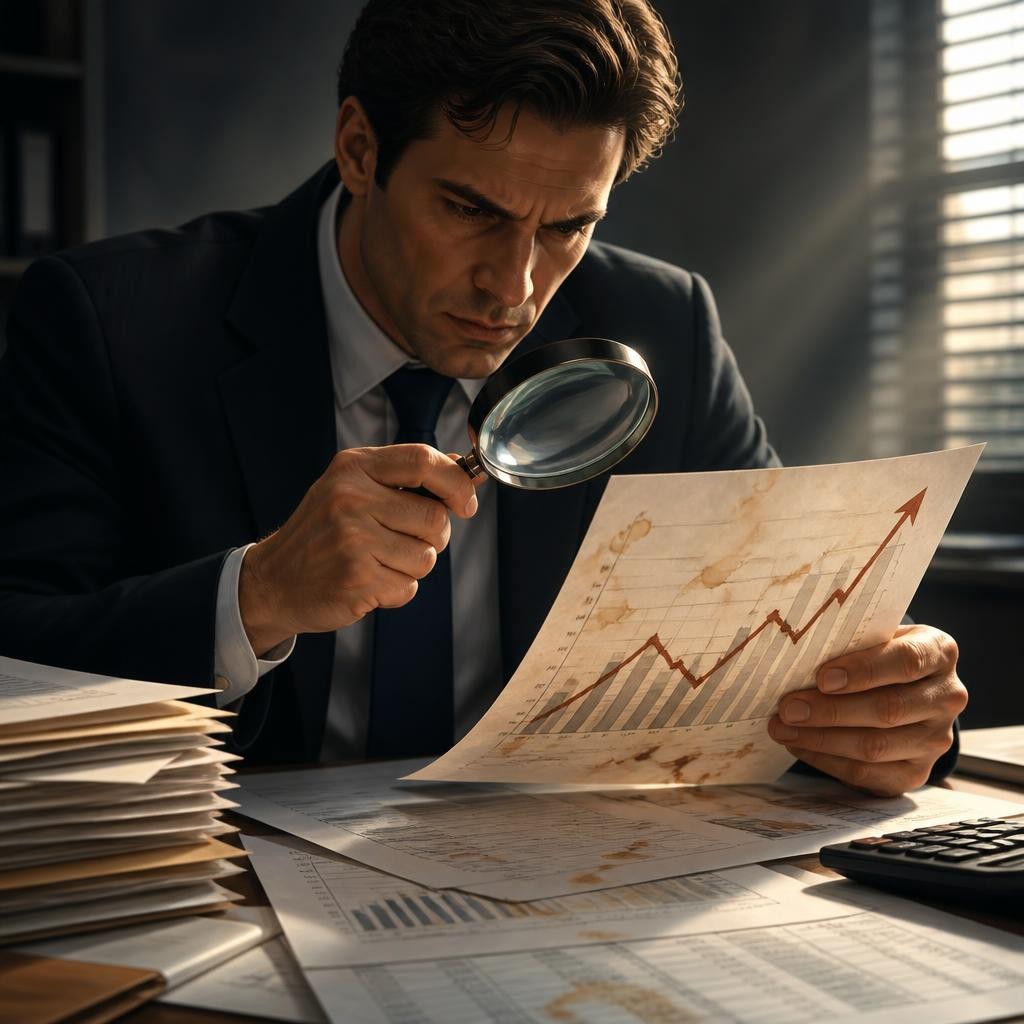 Illustration for the English word “fraudulent”