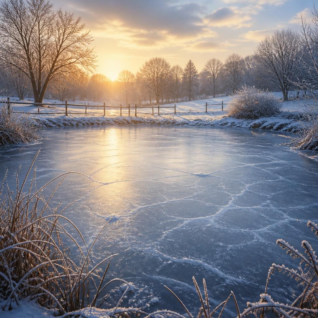 Illustration for the English word “freeze”