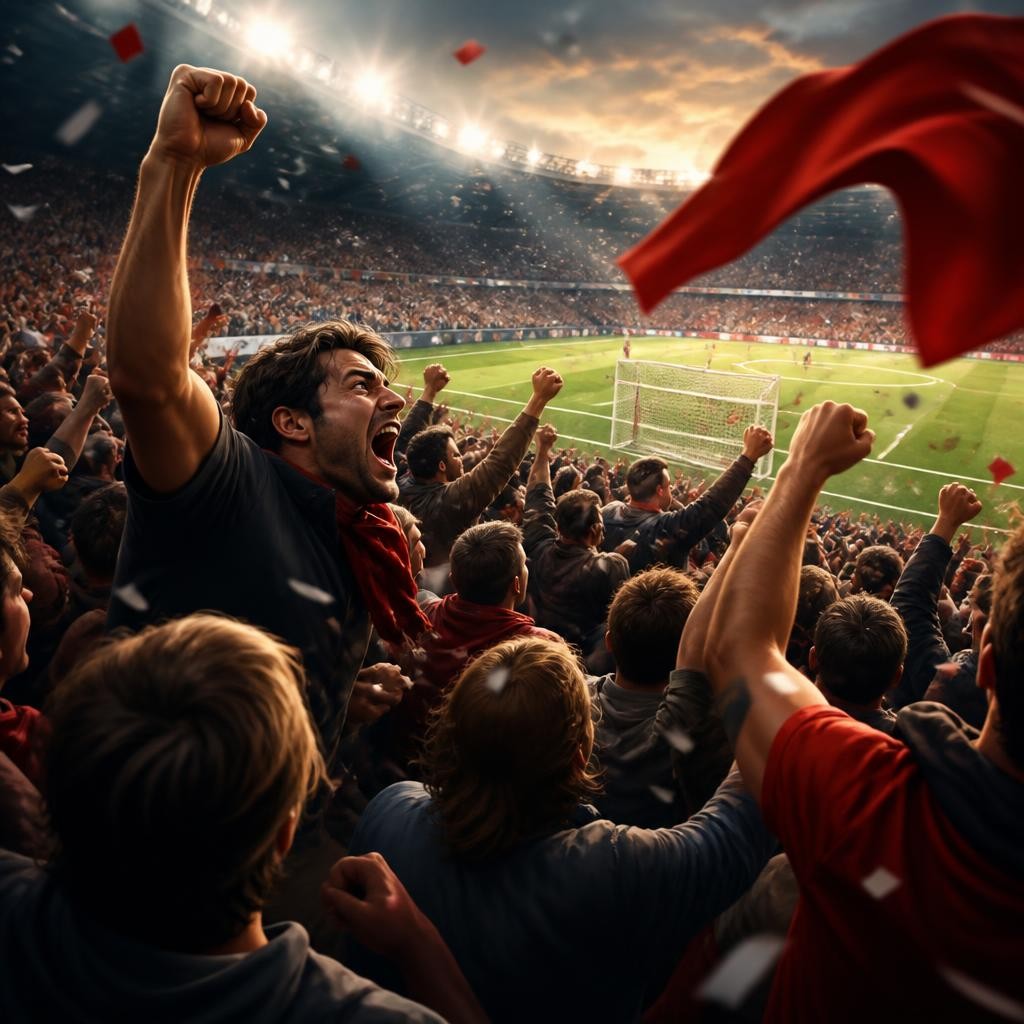 Illustration for the English word “frenzy”