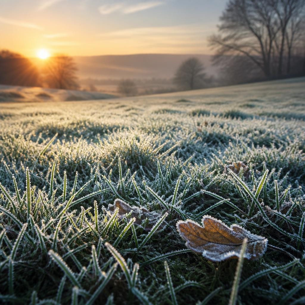 Illustration for the English word “frost”