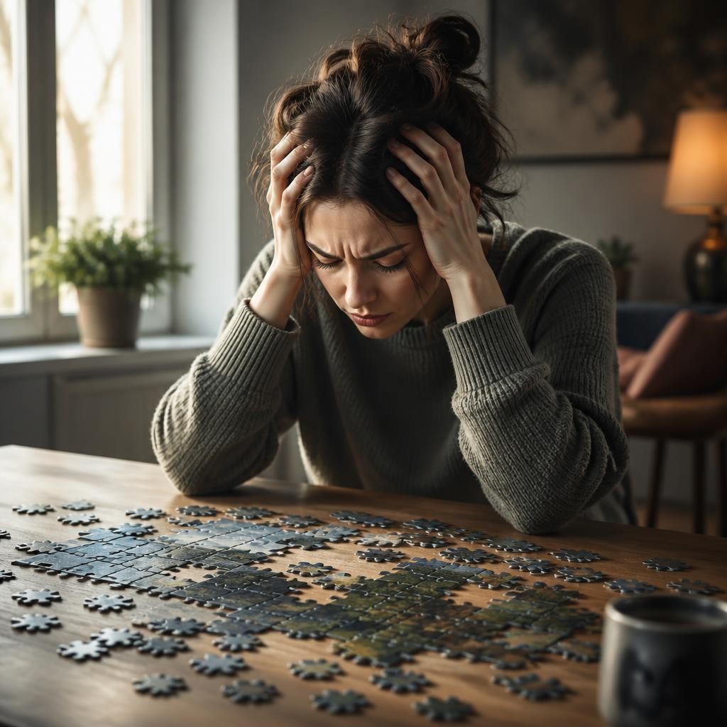 Illustration for the English word “frustration”