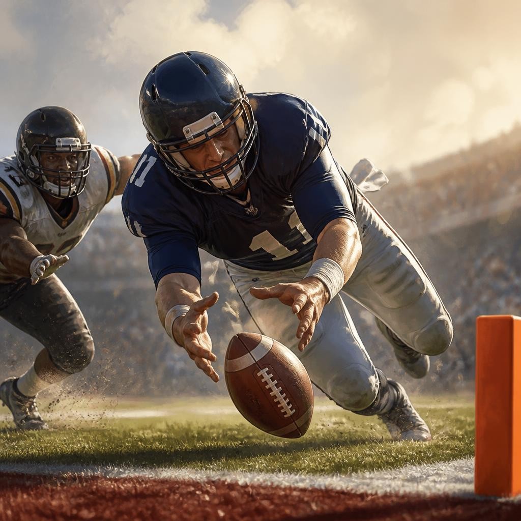 Illustration for the English word “fumble”