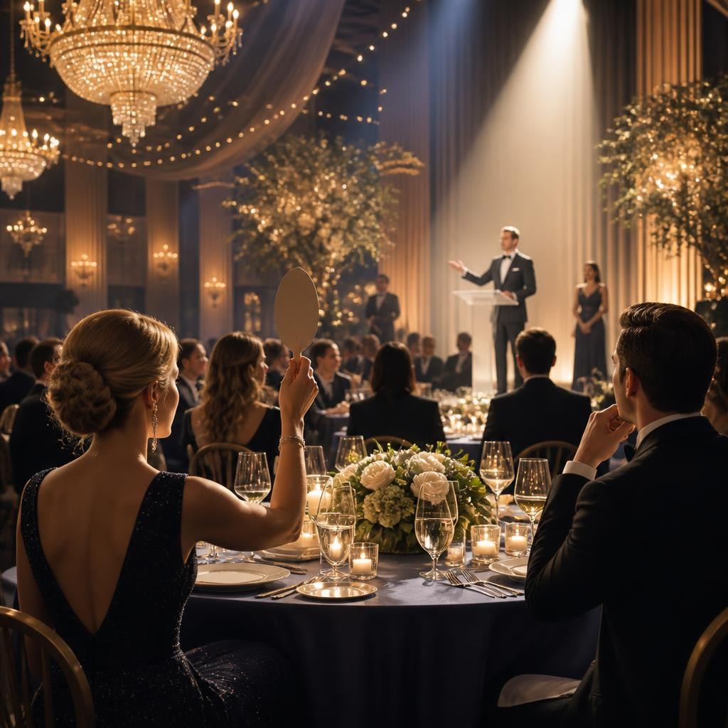 Illustration for the English word “gala”