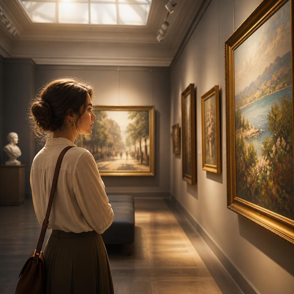 Illustration for the English word “gallery”
