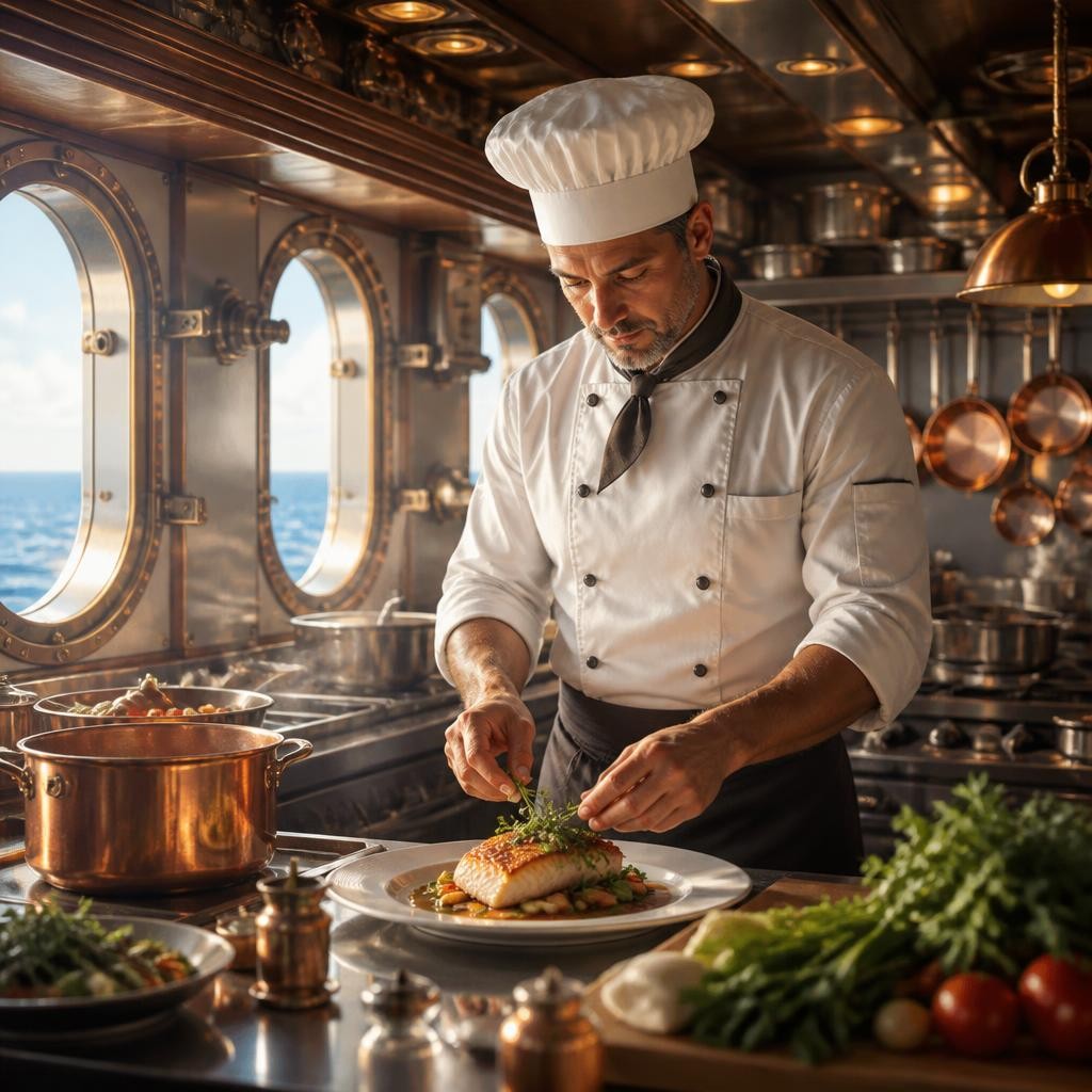 Illustration for the English word “galley”