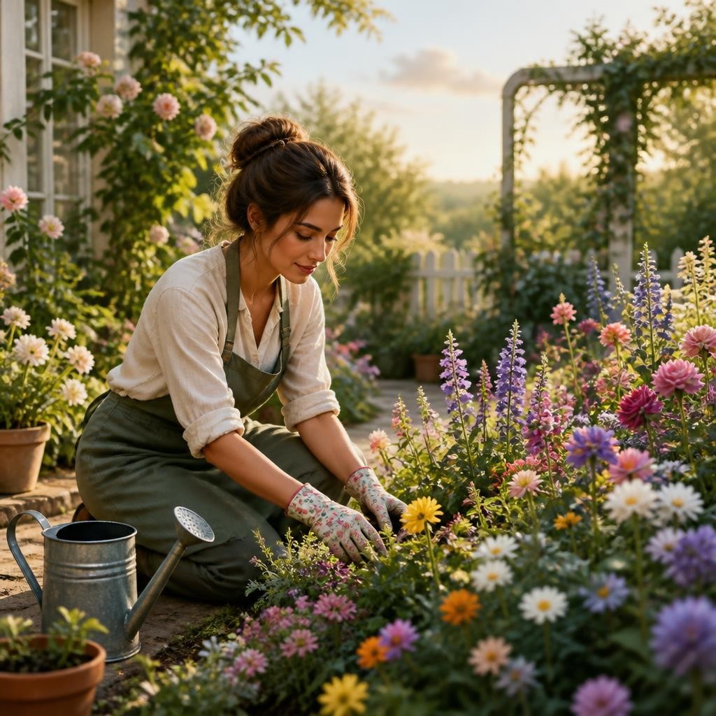 Illustration for the English word “garden”