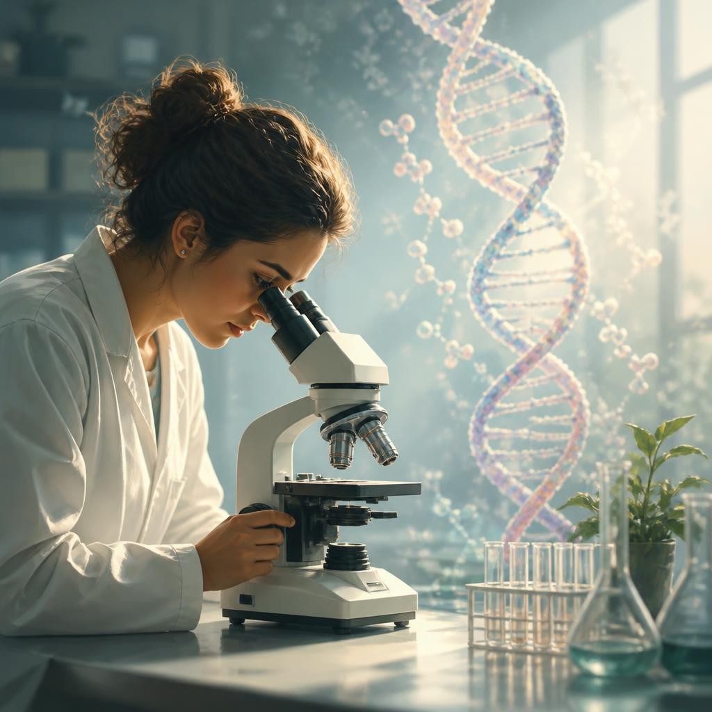 Illustration for the English word “genetic”