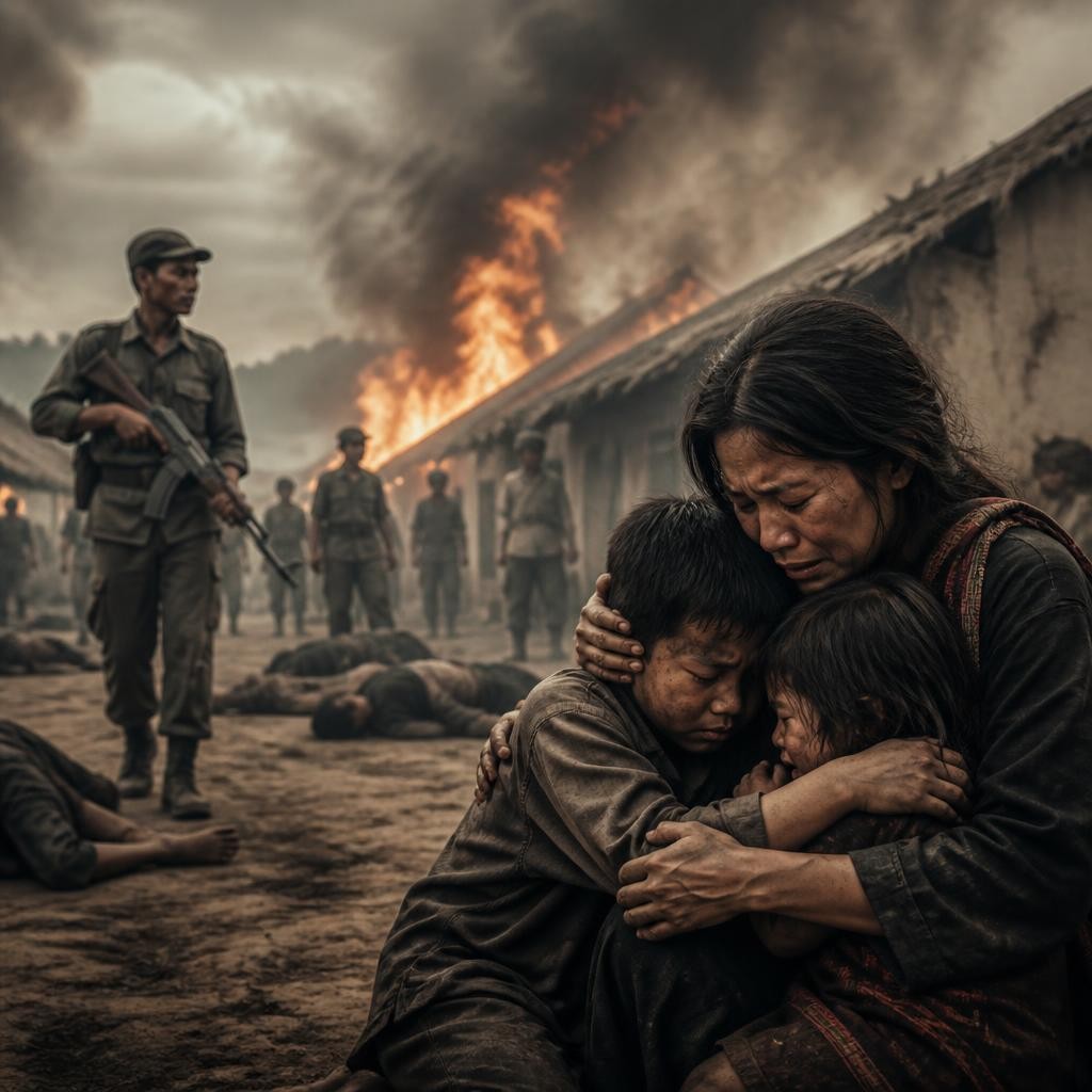 Illustration for the English word “genocide”