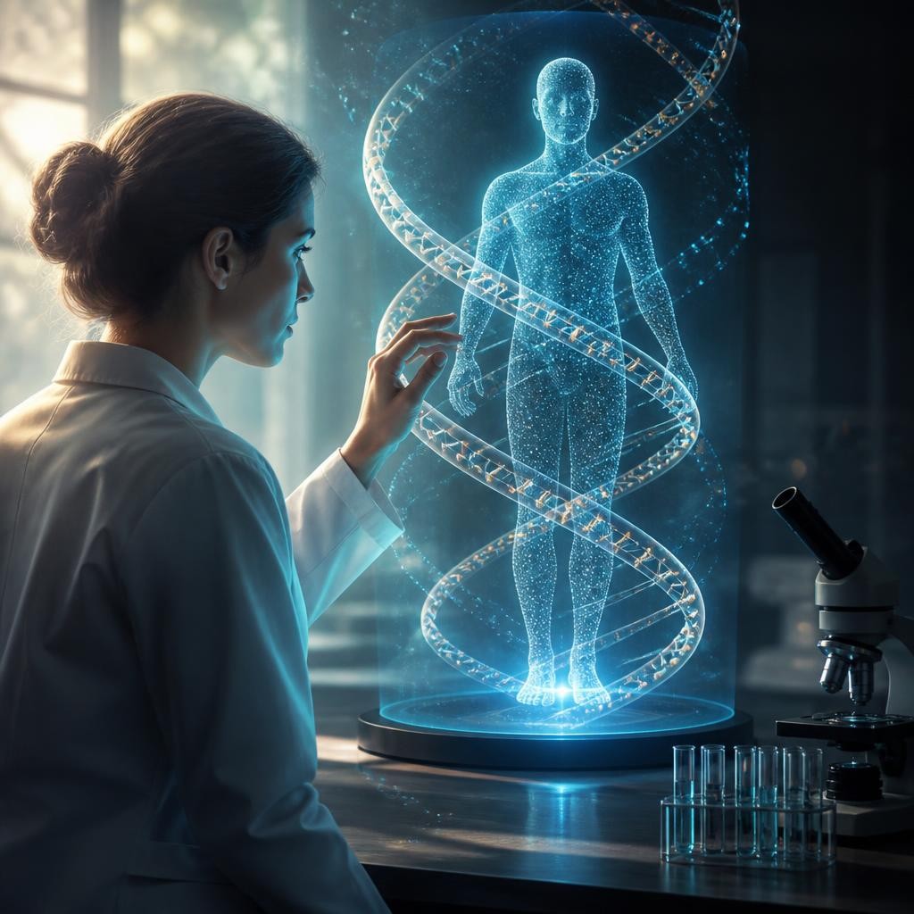 Illustration for the English word “genome”