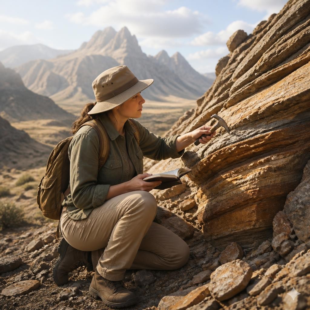 Illustration for the English word “geologist”