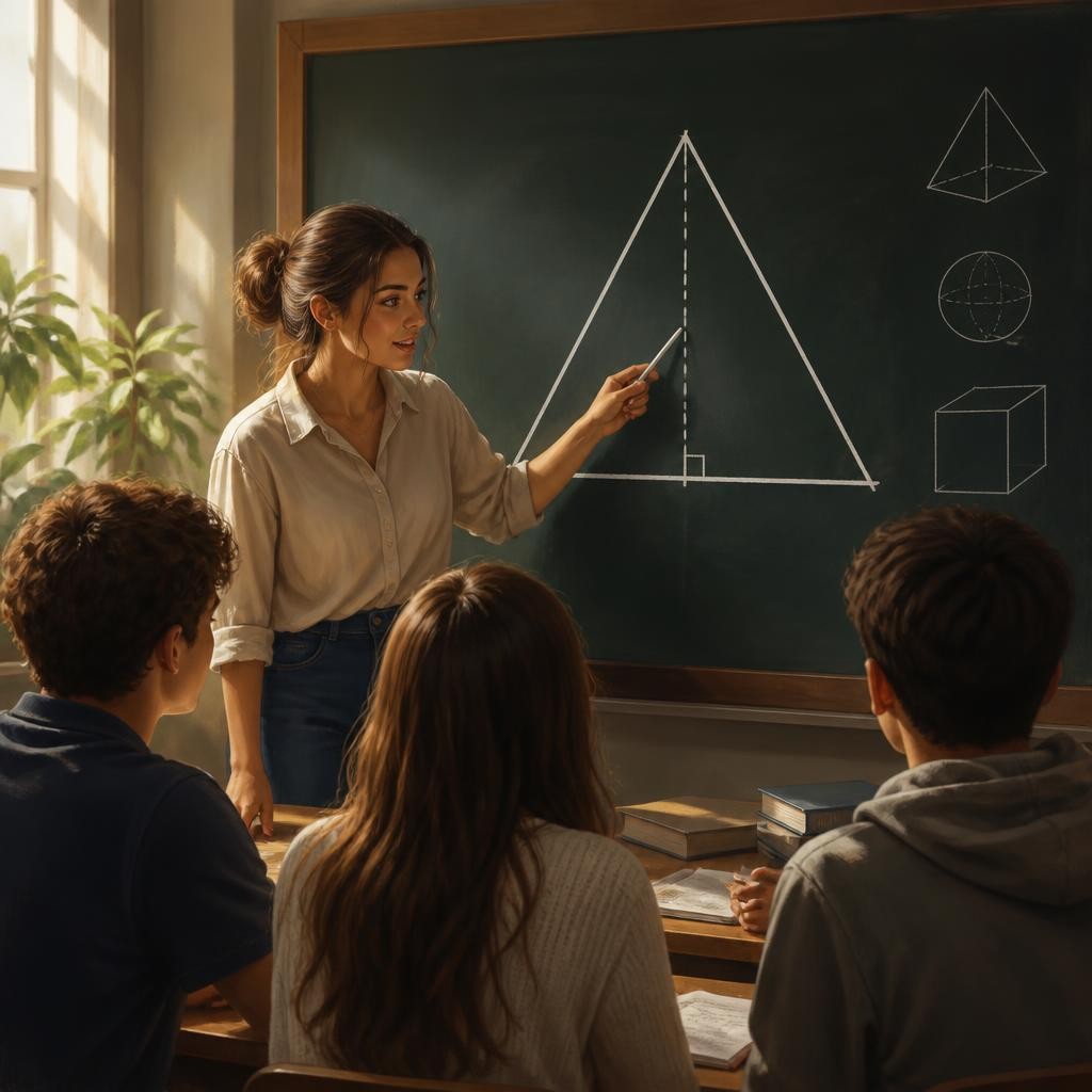 Illustration for the English word “geometry”
