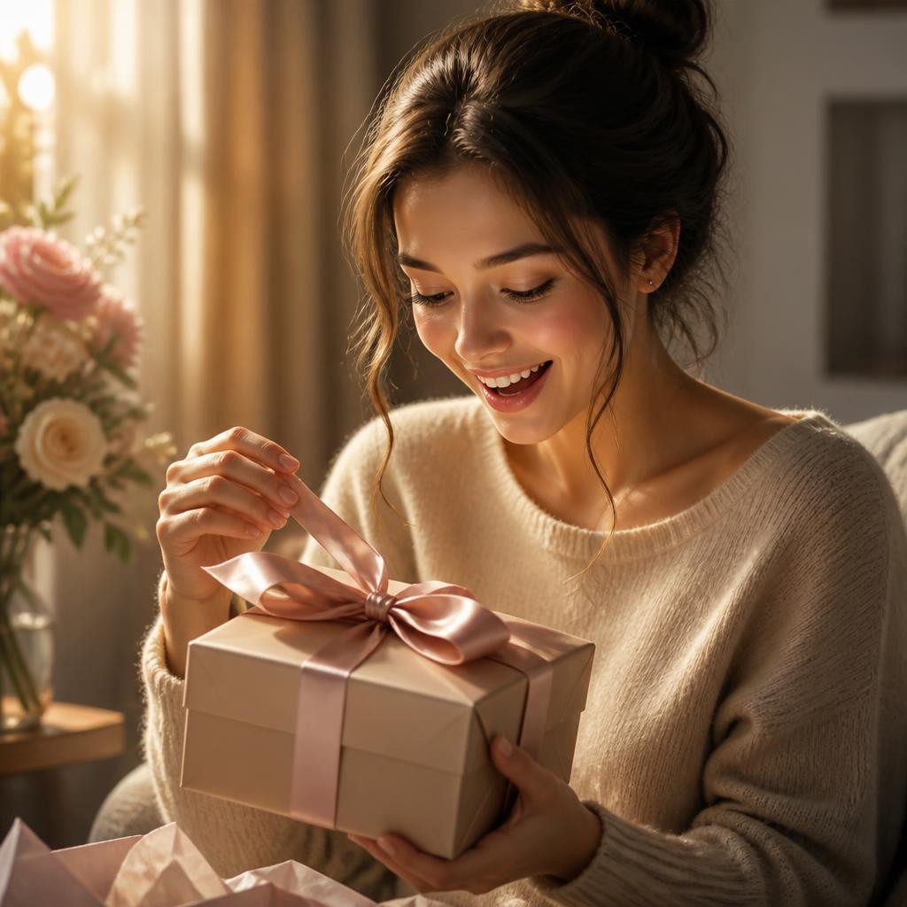 Illustration for the English word “gift”