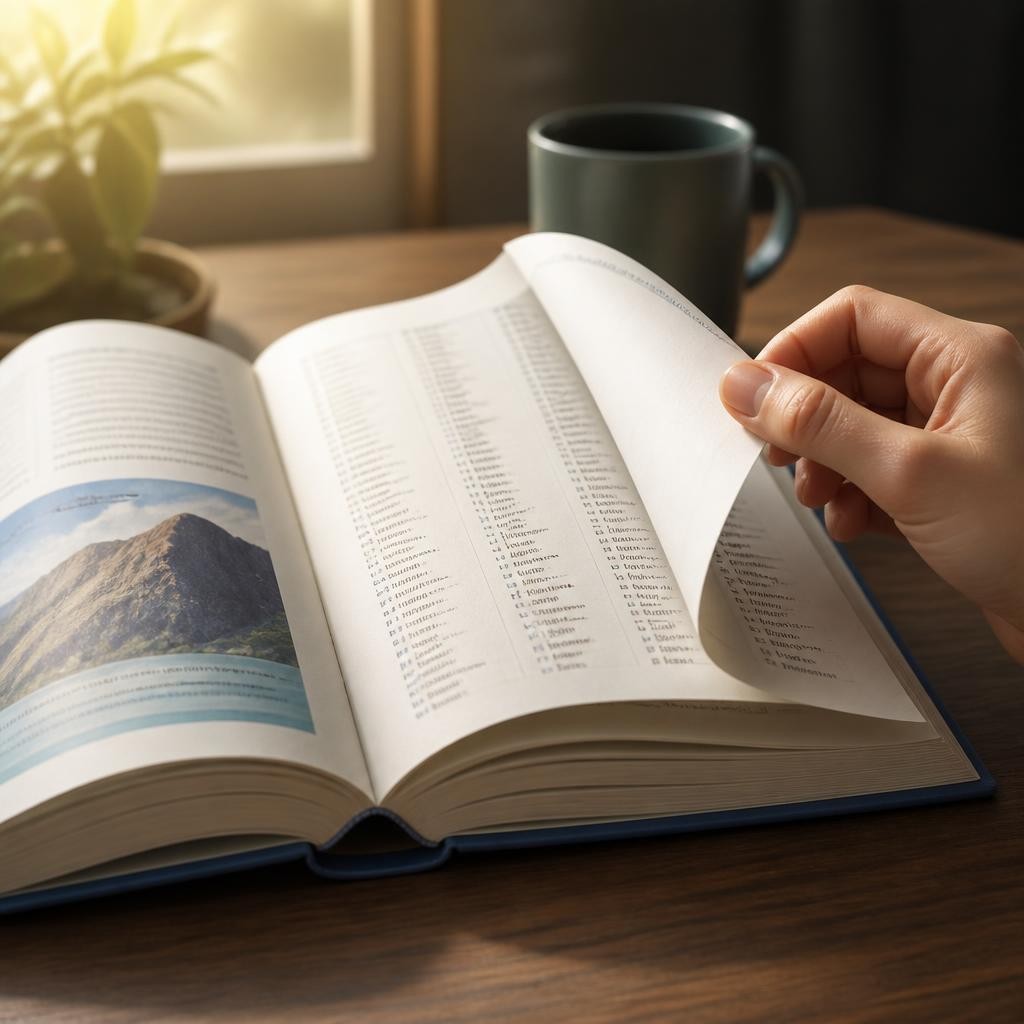 Illustration for the English word “glossary”