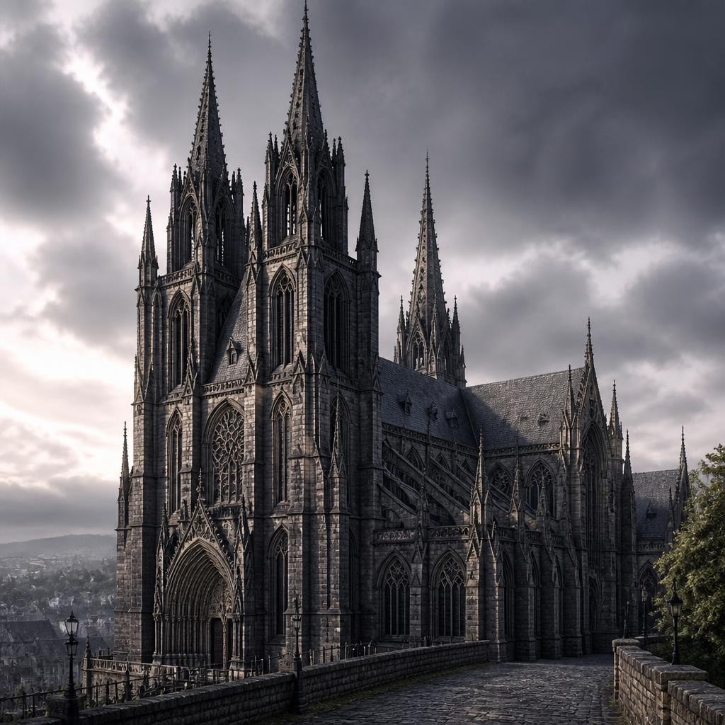 Illustration for the English word “gothic”