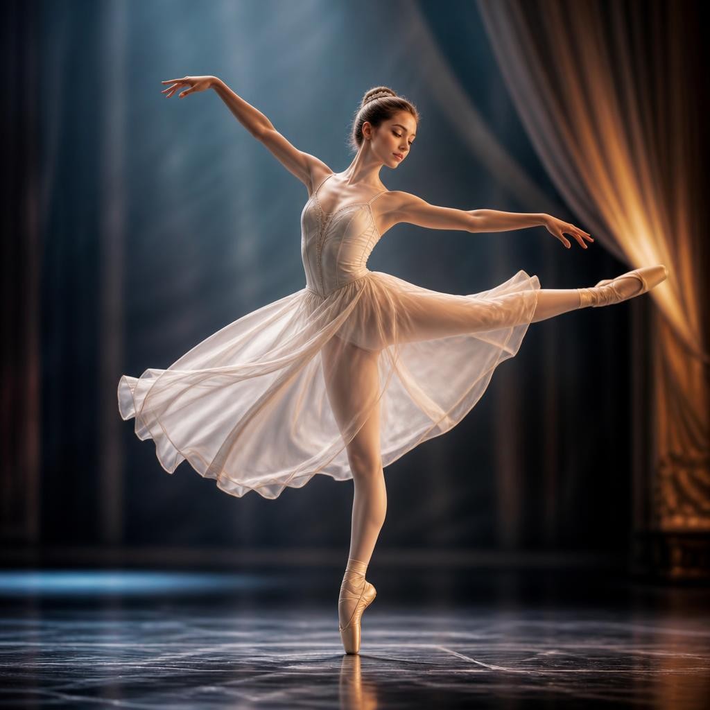 Illustration for the English word “graceful”